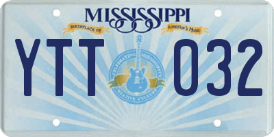 MS license plate YTT032