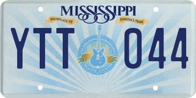MS license plate YTT044