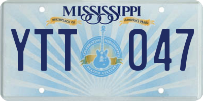 MS license plate YTT047