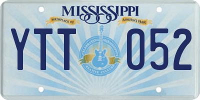 MS license plate YTT052