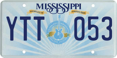 MS license plate YTT053