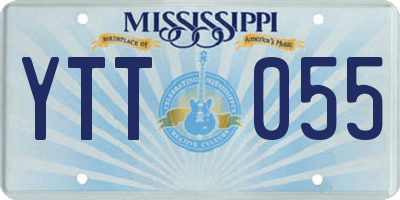 MS license plate YTT055