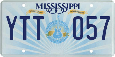 MS license plate YTT057