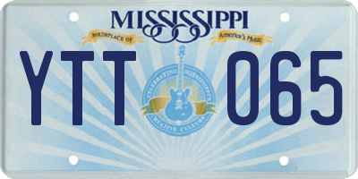 MS license plate YTT065