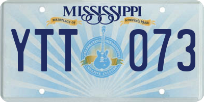 MS license plate YTT073