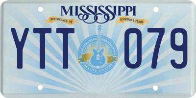 MS license plate YTT079