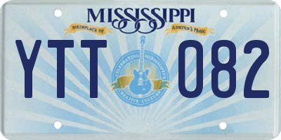 MS license plate YTT082