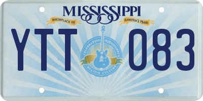 MS license plate YTT083