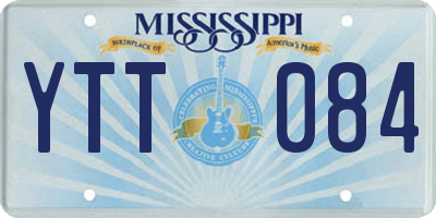 MS license plate YTT084