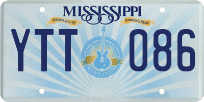MS license plate YTT086