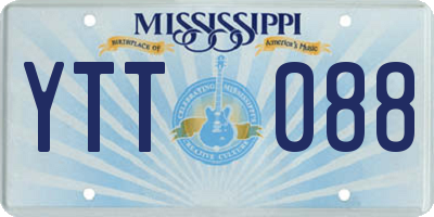 MS license plate YTT088