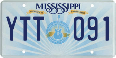 MS license plate YTT091