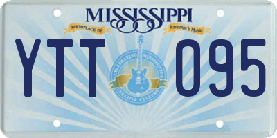 MS license plate YTT095
