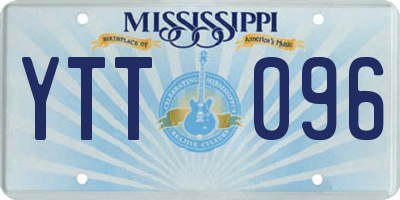 MS license plate YTT096