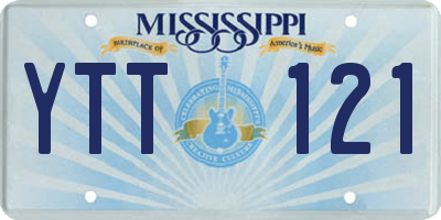MS license plate YTT121