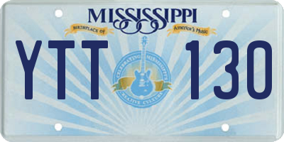 MS license plate YTT130