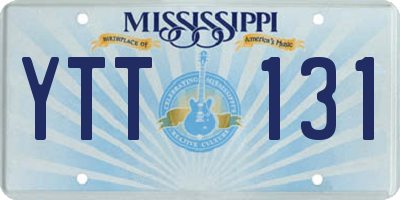 MS license plate YTT131