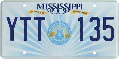 MS license plate YTT135