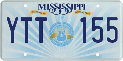 MS license plate YTT155