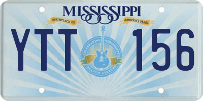 MS license plate YTT156