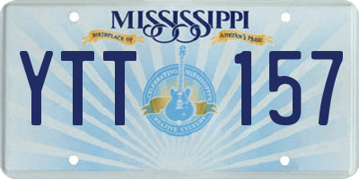 MS license plate YTT157