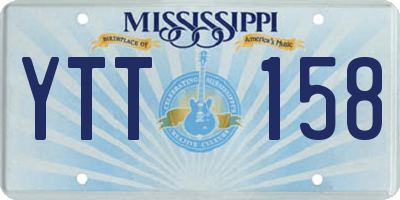MS license plate YTT158