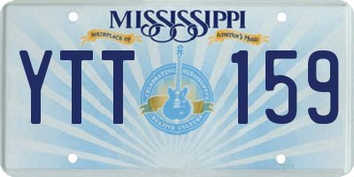 MS license plate YTT159