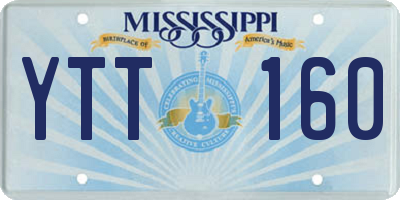 MS license plate YTT160