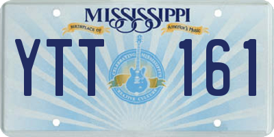 MS license plate YTT161
