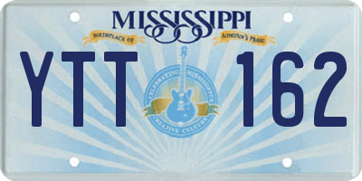 MS license plate YTT162