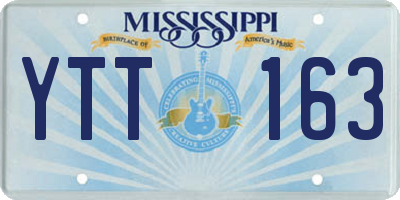 MS license plate YTT163