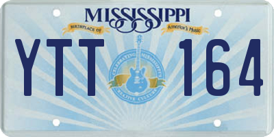 MS license plate YTT164