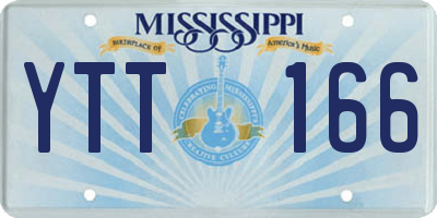 MS license plate YTT166