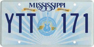 MS license plate YTT171