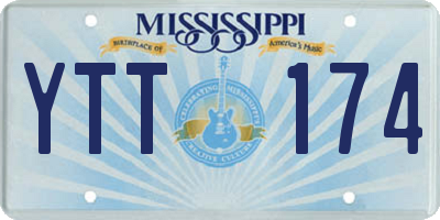 MS license plate YTT174