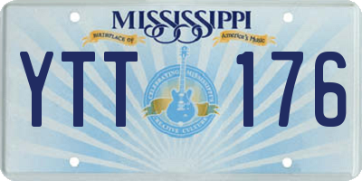 MS license plate YTT176