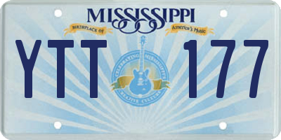 MS license plate YTT177