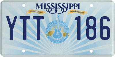 MS license plate YTT186