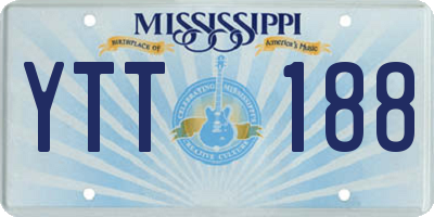 MS license plate YTT188