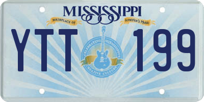 MS license plate YTT199