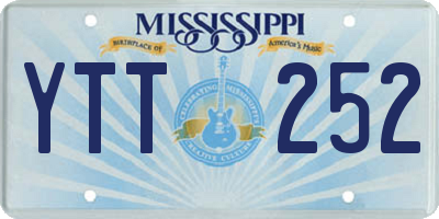MS license plate YTT252