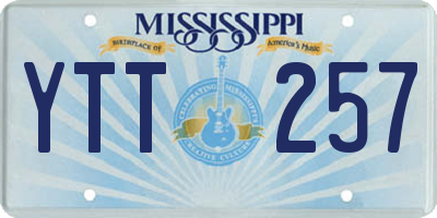 MS license plate YTT257
