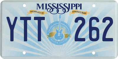 MS license plate YTT262