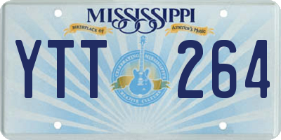 MS license plate YTT264
