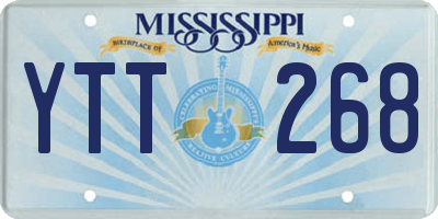 MS license plate YTT268