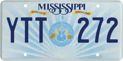 MS license plate YTT272