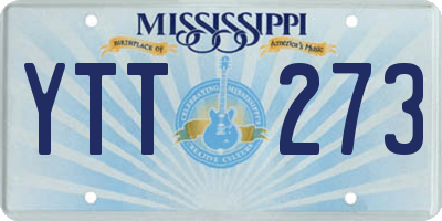 MS license plate YTT273