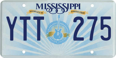 MS license plate YTT275