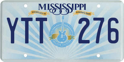 MS license plate YTT276