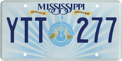 MS license plate YTT277
